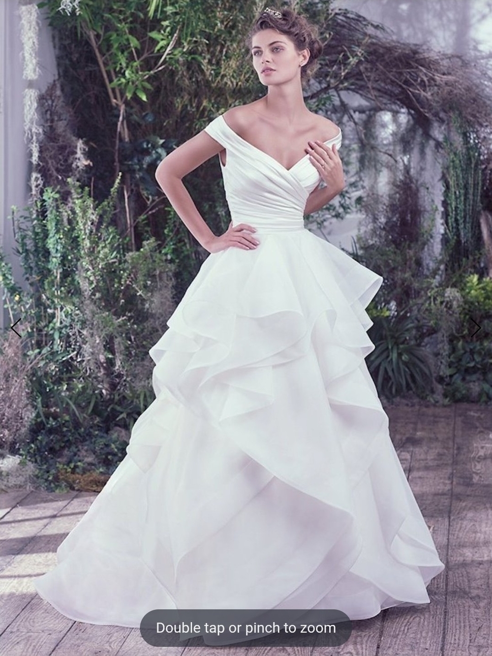 Maggie Sottero Zulani Ruffled Ball Gown Size 6 Nwt **STILL IN STORES**